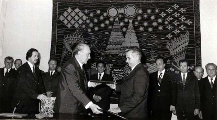 Întâlnire Ceauşescu - Kadar la Oradea