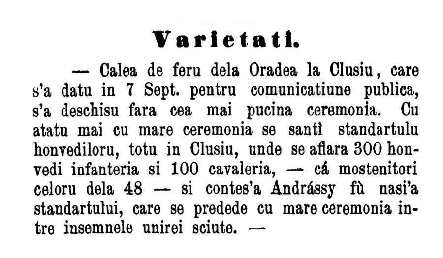 Tren Oradea Cluj