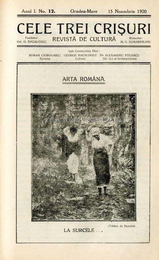 Revista Cele Trei Crișuri, 1920