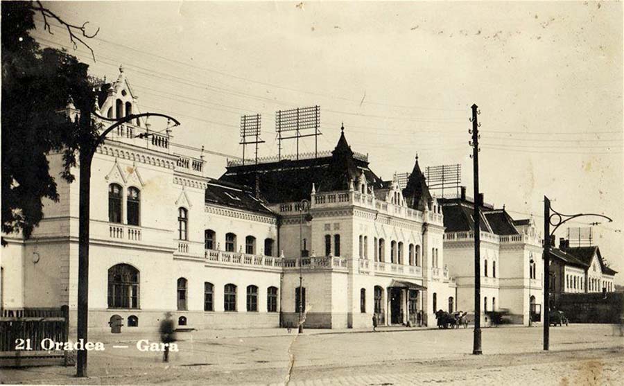 Gara Mare din Oradea anii 1900