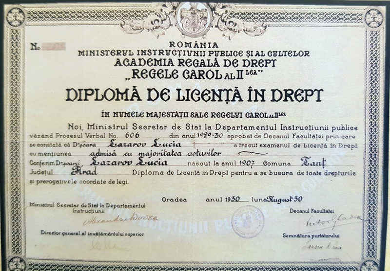 Diplomă Academia Regală
