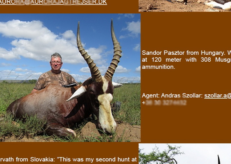 Pasztor Sandor si antilopa