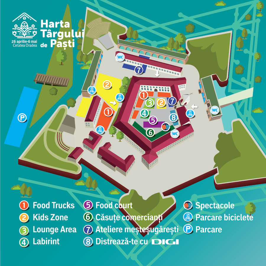 Harta Târgul de Pasti Oradea